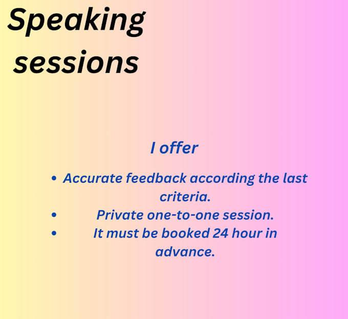 Gig Preview - Do evaluate your oet speaking session  1