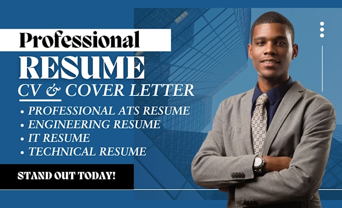 Gig Preview - Provide professional ats resume IT resume tech resume engineering resume