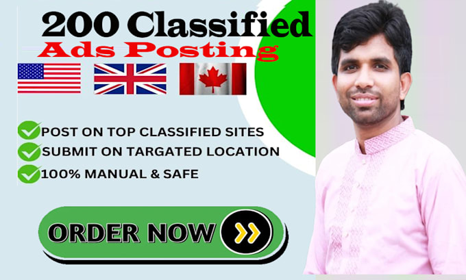 Gig Preview - High authority 200 classified ads guest   posting SEO backlink