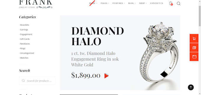 Gig Preview - Build jewelry shopify store engagement ring website jewelry shopify dropshipping