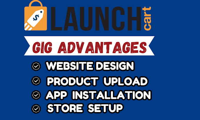 Gig Preview - Setup a responsive launch cart website design and  redesign