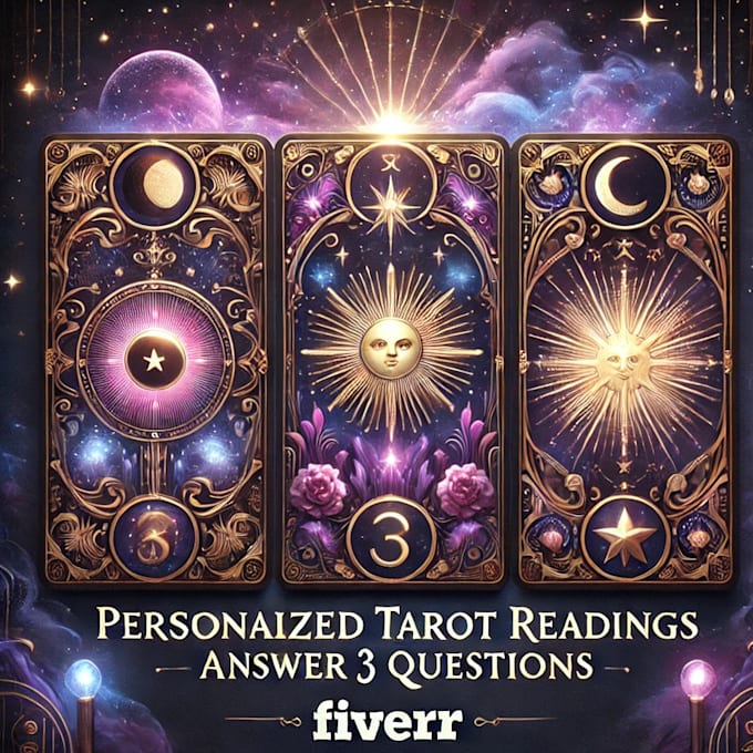 Bestseller - answer three questions and send a written tarot reading