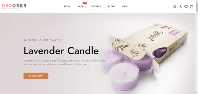 Bestseller - design candle shopify store candle website dropshipping scented shopify website