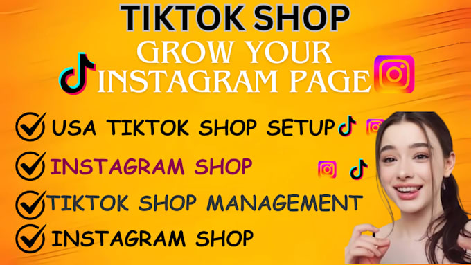 Gig Preview - Tiktok shop dropshipping ads instagram shop sales social media content creator