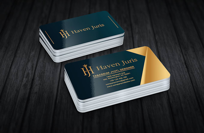 Gig Preview - Design modern luxury business card or minimal unique elegant real estate card