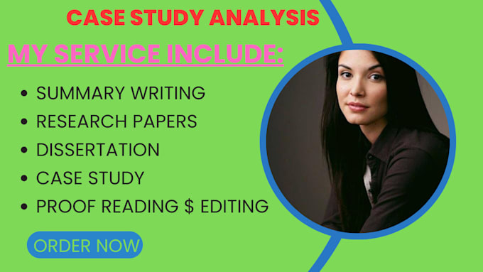 Bestseller - do case study analysis, research and summary writing