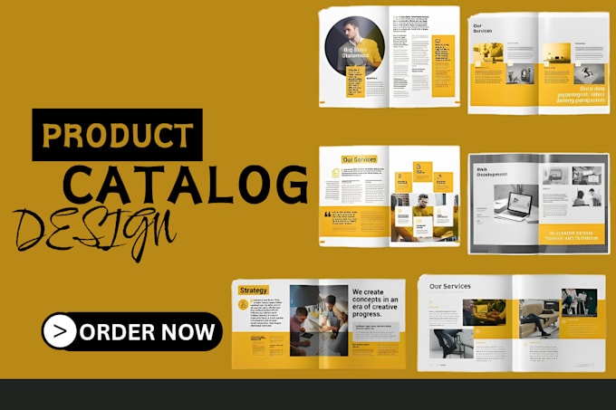 Gig Preview - Design professional catalog, product catalog brochure