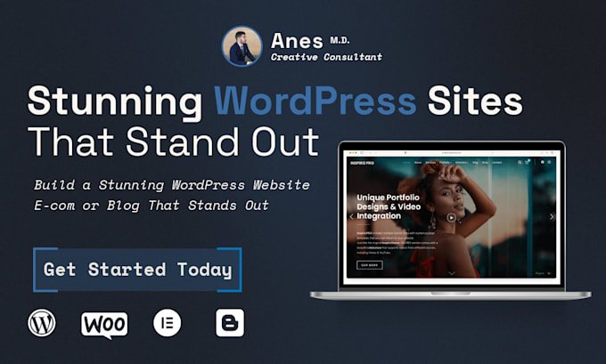 Gig Preview - Build a stunning wordpress ecom or blog that stands out