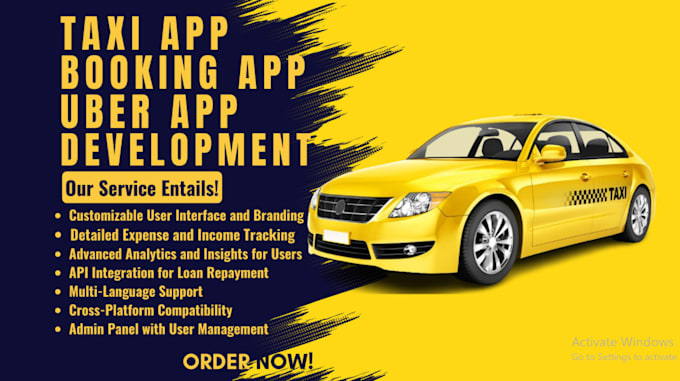 Gig Preview - Build taxi booking app like uber, taxi booking app, taxi booking website