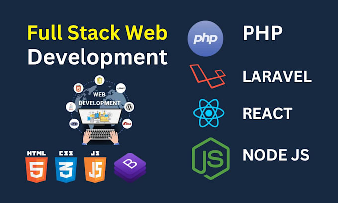 Gig Preview - Be full stack web developer in php laravel nodejs and reactjs