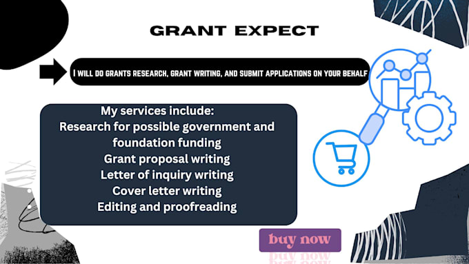 Gig Preview - Do grants research, grant writing, and submit applications on your behalf