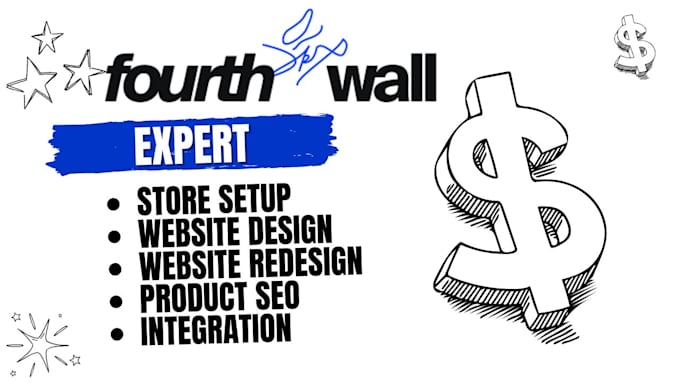 Gig Preview - Design fourthwall website redesign fourthwall shop etsy fourthwall pod fourthwal