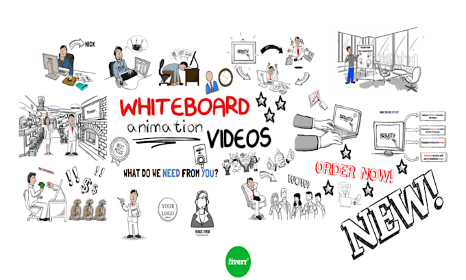 Gig Preview - Create a custom explanatory whiteboard animation video