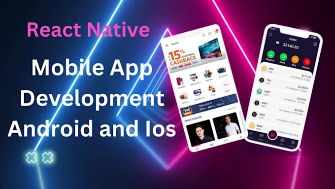 Bestseller - develop crypto ewallet app for android ios react native, crypto exchange website