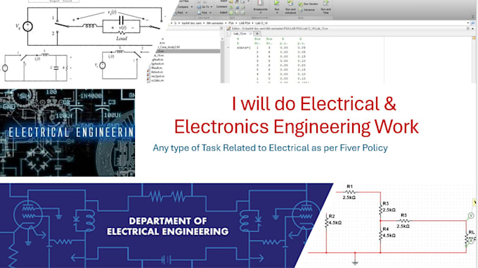 Gig Preview - Do electrical and electronics engineering work