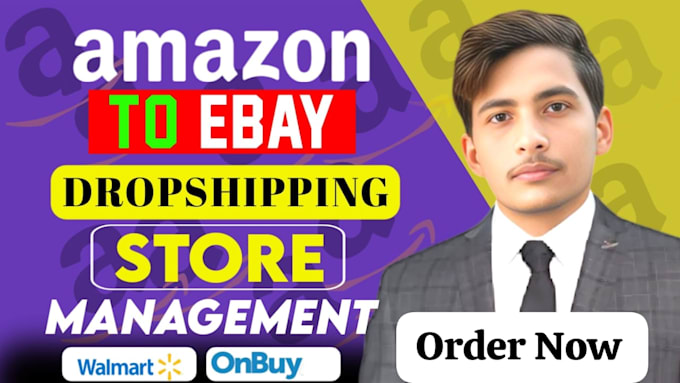 Gig Preview - Be your personal ebay virtual assistant for amazon to ebay dropshipping store va