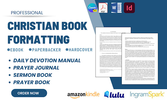 Gig Preview - Design daily devotion christian ebook format and prayer book journal amazon kdp