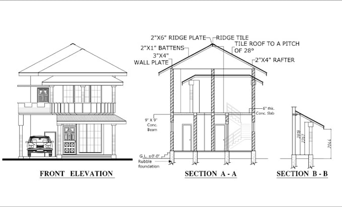 Gig Preview - Draw architectural floor plan, site plan, adu garage permit, structural plan