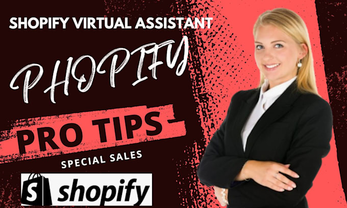 Gig Preview - Do shopify virtual assistant shopify marketing store management shopify sales