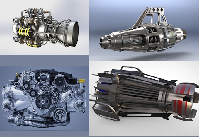 Gig Preview - 3d cad modeling solidwork 3d cad fusion 360 mechanical part assembly instruction