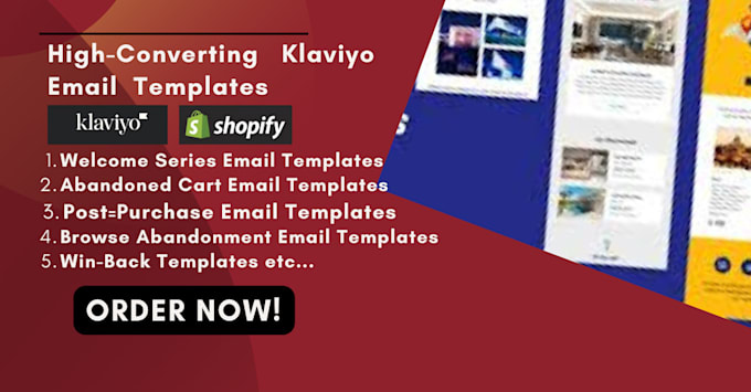 Gig Preview - Do high converting klaviyo email campaign email template for shopify ecommerce