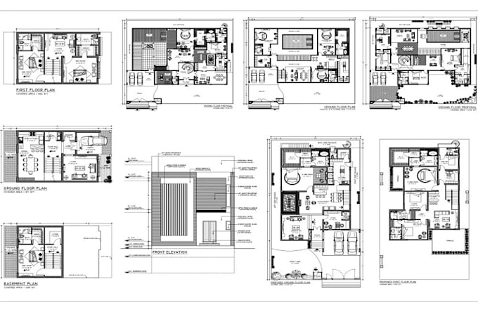 Gig Preview - Architect, draftsman of house permit drawings, floor plan, blueprints in autocad