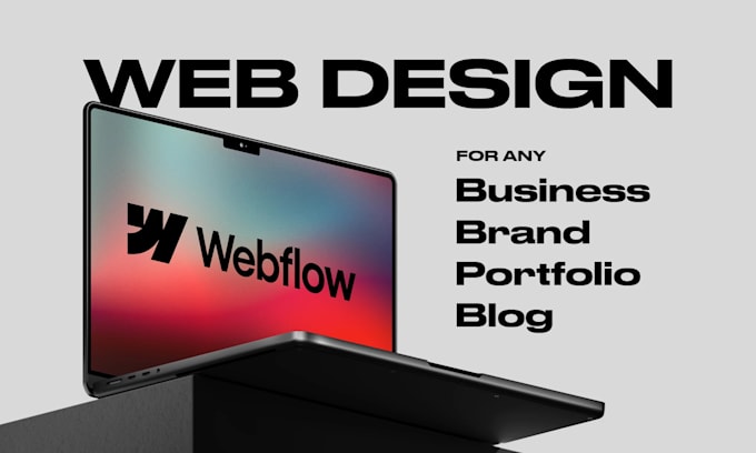 Gig Preview - Design, redesign webflow website for your business or brand, webflow web design