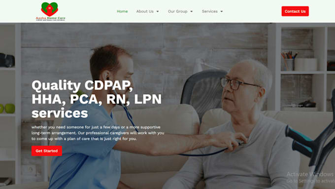 Gig Preview - Build home care website healthcare website home care website