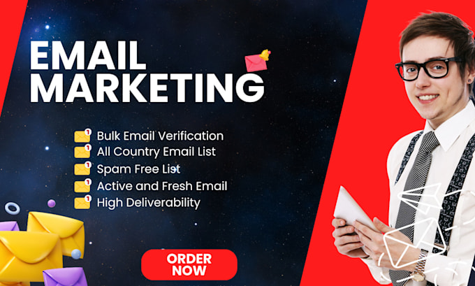 Gig Preview - Provide niche targeted, data scrapping, bulk email lists and perform email blast