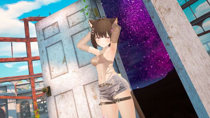 Gig Preview - Create vrchat avatar vrc model vr character 3d anime character furry avatar