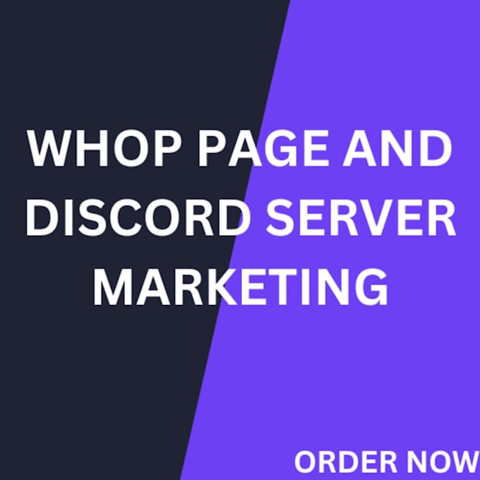 Gig Preview - Craft a compelling marketing for your whop page and discord server promotion