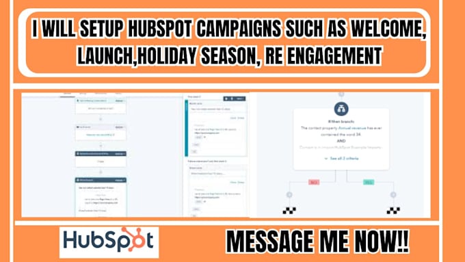 Gig Preview - Setup hubspot campaigns such as welcome launch holiday season re engagement