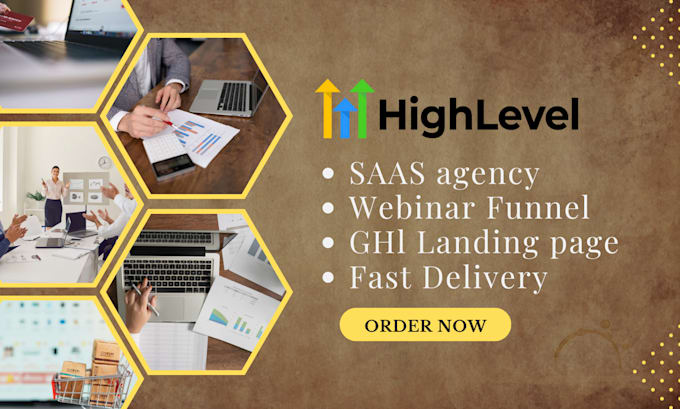 Gig Preview - Desgn gohighlevel landing page, go high level workflow, ghl automation expert