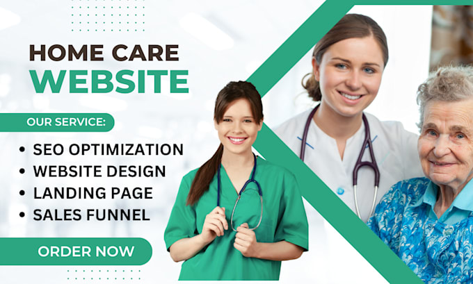 Gig Preview - Build healthcare staffing agency website, healthcare agency, home care website