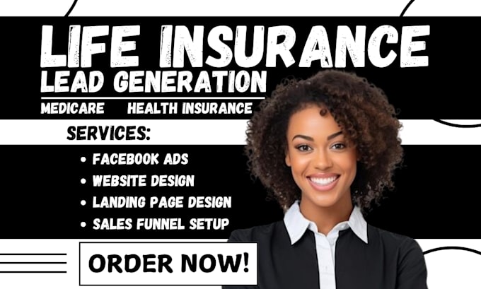 Gig Preview - Generate insurance leads life insurance leads life insurance insurance website