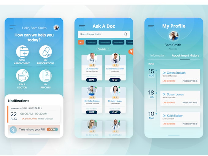 Bestseller - build telehealth app, medical mobile app, telemedicine app, health app