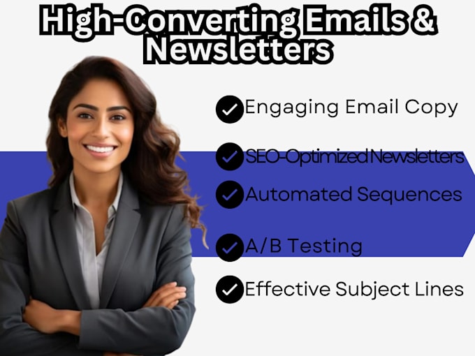 Gig Preview - Create high converting email copies newsletters and sequences