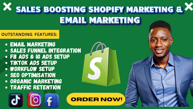 Gig Preview - Do sales boosting shopify marketing, shopify on page SEO for top shopify ranking