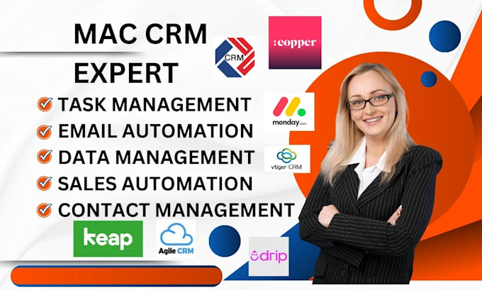 Gig Preview - Setup automation mac crm daylite crm copper crm zoho crm vtiger nimble insightly