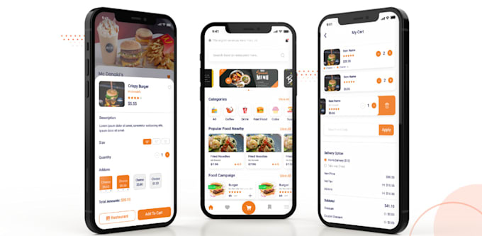 Gig Preview - Build online food delivery app, food ordering app, restaurant app like uber eats