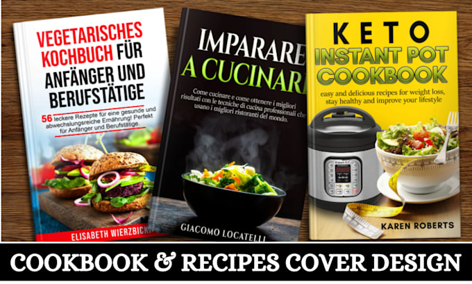 Gig Preview - Write and design recipe book, cookbook, food meal plan, recipe ebook, food blogs