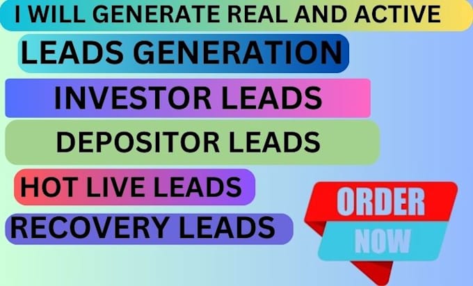 Gig Preview - Generate hot live forex leads, crypto investor leads,b2b lead generation