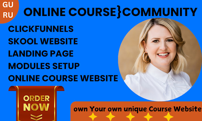 Gig Preview - Create clickfunnels membership sites for your online course community skool ghl