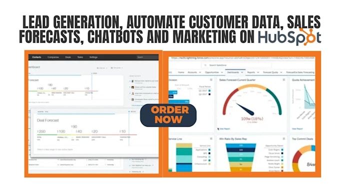 Bestseller - set up lead generation automate customer data sales forecasts chatbot on hubspot