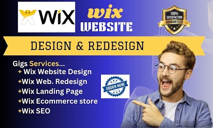 Gig Preview - Design and redesign professional wix websites for your business success