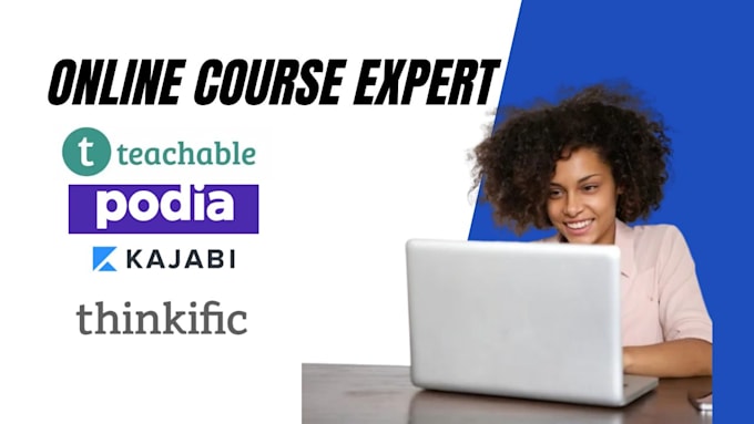 Gig Preview - Setup kajabi website and sales funnel,teachable, thinkific online course website