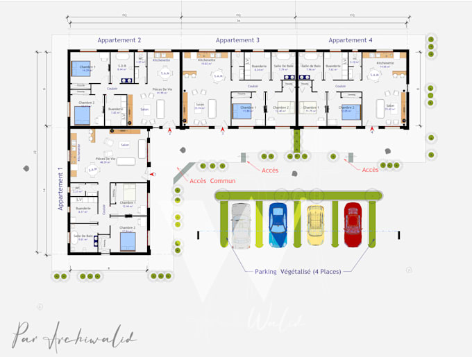 Gig Preview - Create architectural floor plans and 3d models with revit