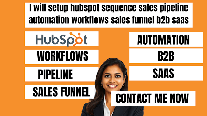 Bestseller - setup hubspot sequence sales pipeline automation workflows sales funnel b2b saas