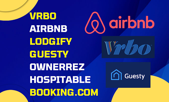 Gig Preview - Set up list airbnb, guesty, vrbo, lodgify, hospitable, hostway, ownerrez