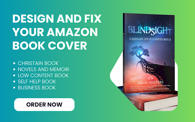 Gig Preview - Design amazon KDP professional book covers, fix amazon book design, journal